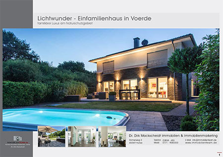 Exposé modernes Einfamilienhaus in Voerde Niederrhein