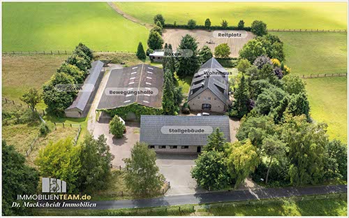 Reitanlage am Niederrhein nähe Ruhrgebiet